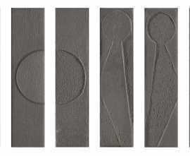 Керамогранит 118625 Koine Alphabet Lava 4,5x18,6