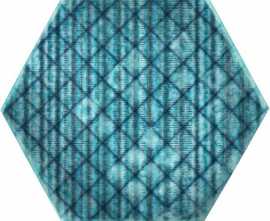 Керамогранит TRIBU Blue Shiny Hexa 23.2x26.7