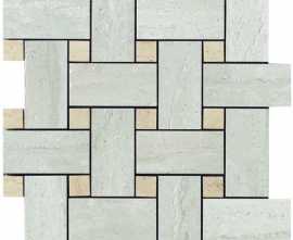 Керамогранит Mosaico Intreccio Grigio Lapp Rett 30x30