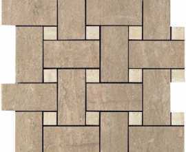 Керамогранит Mosaico Intreccio Noce Lapp Rett 30x30