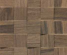 Мозаика 742058 Wooden Walnut Mosaico 3D Inclinato Nat 6x6 30x30