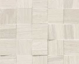 Мозаика 742055 Wooden White Mosaico 3D Inclinato Nat 6x6 30x30