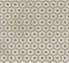 Керамогранит 752603 Tesori Decoro Anelli Bianco Bronzo 6mm 120x240
