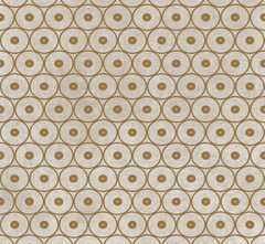 Керамогранит 752601 Tesori Decoro Anelli Bianco Oro 6mm 120x240
