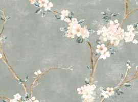 Плитка RA1N Mixed Verde Decoro Fiori di Pesco A Rett. 40x120