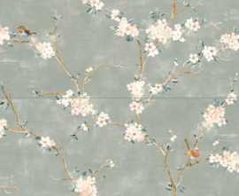 Плитка RC5L Mixed Verde Decoro Fiori di Pesco Rett. (A+B) 40x120
