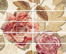 Плитка Бордюр Illyria flowers mix 7,5х25