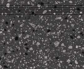 Ступени DCPSE812 Porfido black R10 30x60