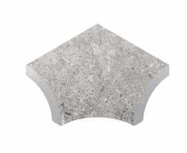 Керамогранит Планка радиальная внутренний угол Stone 551 Pearl R9 77х77x110х10