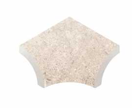 Керамогранит Планка радиальная внутренний угол Stone 541 Sand R9 77х77x110х10