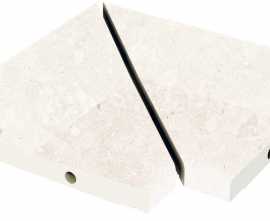 Керамогранит Решетка угол из 2х частей Stone 538 White R11/C 300х300х30