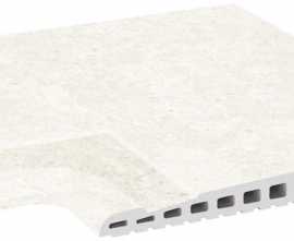 Керамогранит Рукохват угол Stone 538 White R11/C 310х310х17-30