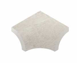Керамогранит Планка радиальная внутренний угол Marble 401 Siena R9 33х42х50