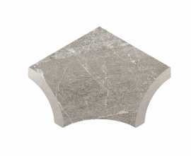 Керамогранит Планка радиальная внутренний угол Marble 431 Arian R9 33х42х50