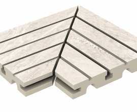 Керамогранит Решетка угол из 2х частей Marble 406 Siena R11 330х330х30