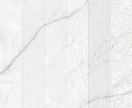 Керамогранит CZ-GL07-D Montesa White Decor Matt Glossy Ink Punch 80x160