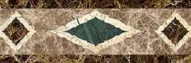 Керамогранит PJD-SDPH059 59 Waterjet Border (Byzantine Border) 60х12