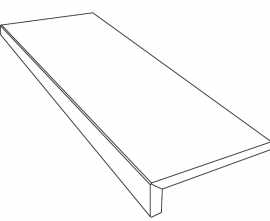 Ступени PF60016817 Tarsia Gradone Top Avorio Apuano Lux 3D Rett 32x120x4.5