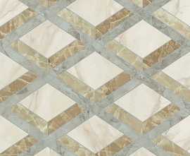 Керамогранит PF60014144 Tarsia Lozenge Avorio Deco Lux 3D Rett 60x120