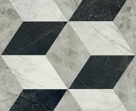 Керамогранит PF60014098 Tarsia Cubical Nero Deco Lux 3D Rett 60x120