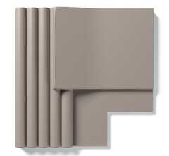 Керамогранит 760370 Rilievi 03 Tortora 50mm 36x36