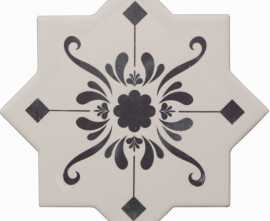 Керамогранит Becolors Star Dec. Stencil Navy 13.25х13.25