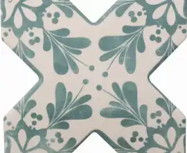 Керамогранит Becolors Cross Dec. Stencil Lagoon 13.25х13.25