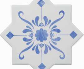Керамогранит Becolors Star Dec. Stencil Electric Blue 13.25х13.25