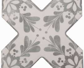 Керамогранит Becolors Cross Dec. Stencil Grey 13.25х13.25