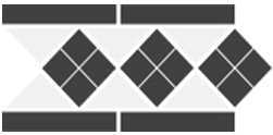 Керамогранит Border LISBON-1 with 1 strip Stand.(Tr.16 Dots 14 Strips 14) 28х15