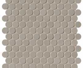 Мозаика fNSY Milano&Floor Tortora Round Mosaico Matt 29.5x32.5