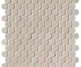 Мозаика fNSU Milano&Floor Beige Round Mosaico Matt 29.5x32.5