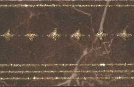 Керамогранит 2050819 Marmoker Listello Decoro Saint Laurent Lucido 5x29.5