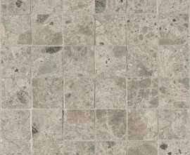 Мозаика fQNT Nativa Grey Macromos. Anticato Satin 30x30
