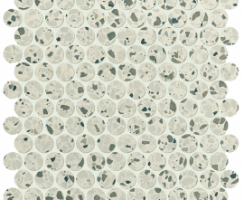 Мозаика fRPC Glim Gemme Salvia Round Mosaico Matt 29,5х32,5