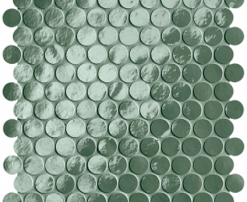 Мозаика fROO Glim Salvia Round Mosaico Brillante 29,5x32,5
