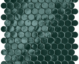 Мозаика fROM Glim Petrolio Round Mosaico Brillante 29,5x32,5