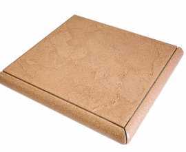 Ступени Gradone Angolare Rusticato Ardesia Rosso Naturale 9.5мм 30x30
