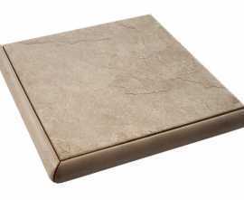 Ступени Gradone Angolare Rusticato Ardesia Bianco Naturale 9.5мм 30x30