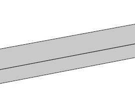 Ступени 263222 GRADONE ANGOLARE SX WHITE 120x32x4