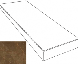 Ступени 262653 GRADONE ANGOLARE DX PULPIS MARRONE 4x32x78