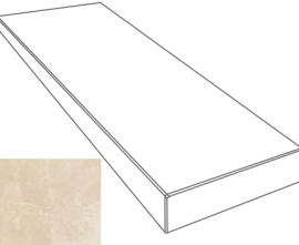 Ступени 262651 GRADONE ANGOLARE DX CREMA MARFIL 4x32x78
