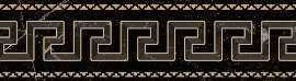 Керамогранит 262562 Fascia greca Nero Amasanta 10x78