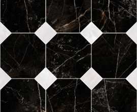 Мозаика 262612 MOSAICO OTTAGONO NERO AMASANTA 39x39