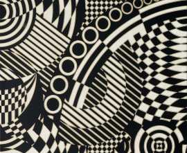 Керамогранит 0262767 Optical Bianco/Nero (mix 2 soggetti) 78x78