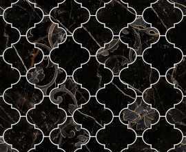 Мозаика 262622 MOSAICO ARABESCATO NERO AMASANTA 35x35