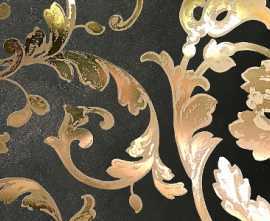 Керамогранит 262690 PANNELLO BAROCCO NERO/ORO MIX 39x78