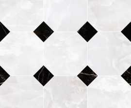 Мозаика 262610 MOSAICO OTTAGONO Onice Bianco 39x39