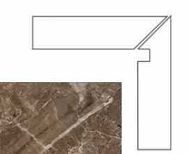 Ступени 240637 MARBLE BATTISCALA MARRONE DX LAP 8x117.2