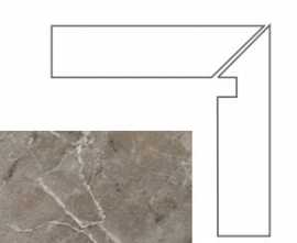 Ступени 240636 MARBLE BATTISCALA GRIGIO DX LAP 8x117.2